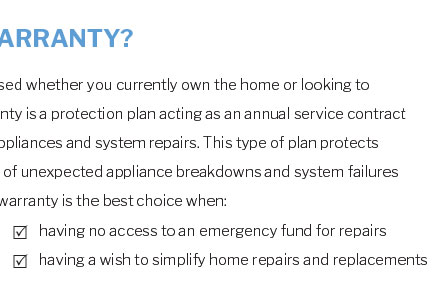 american home warranty coverage